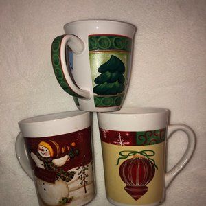 Christmas Mugs - set of 3 - Royal Norfolk